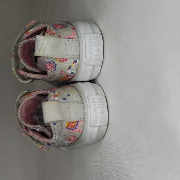 3/$30 CONVERSE Rainbows Llama Pom Poms Velcro Sneakers - Picture 4 of 6